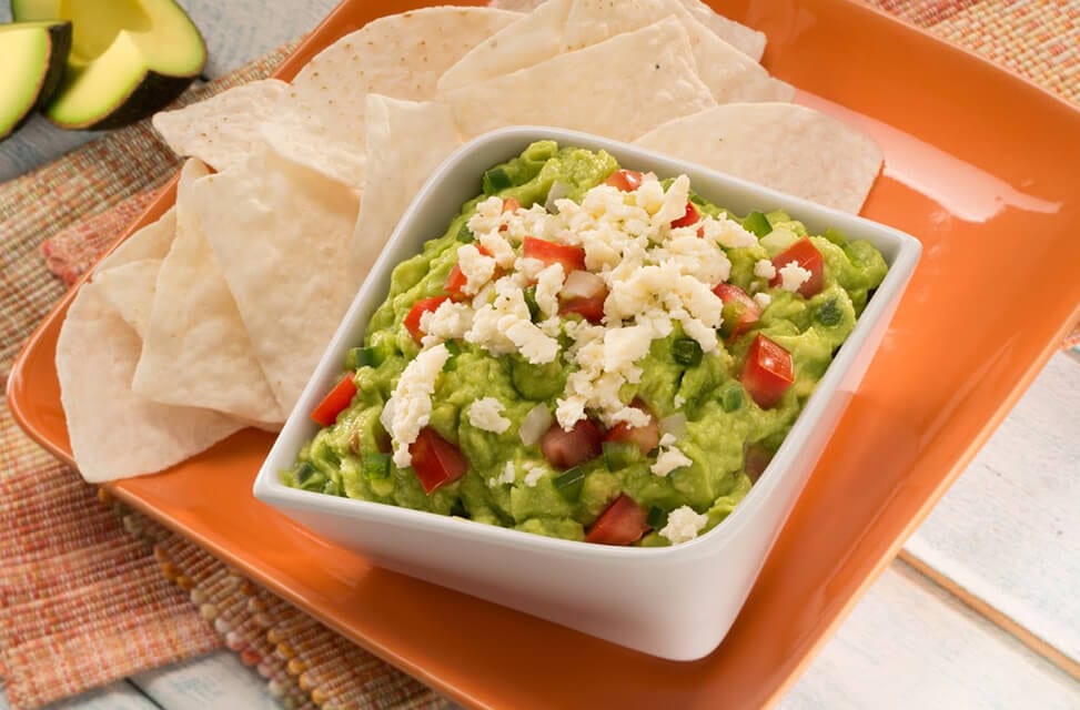 Guacamole con Queso Fresco Avocados From Mexico