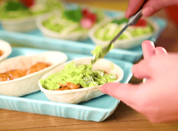 Chicken and Avocado Taco Boats