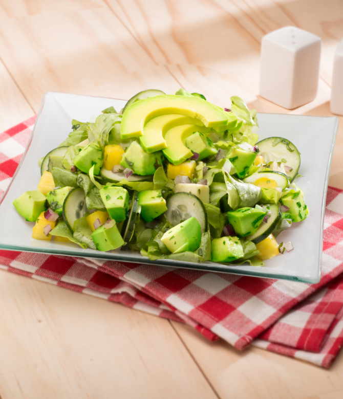 Avocado, Pineapple, and Cucumber Salad
