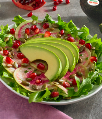 Avocado, Watermelon, and Radish Salad