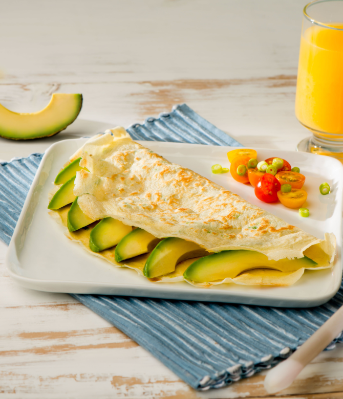Breakfast Crepe with Avocado