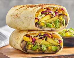 Fiery Jerk Mushroom and Avocado Wrap