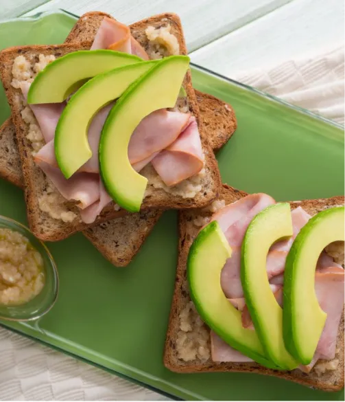 Avocado Toast with Ham