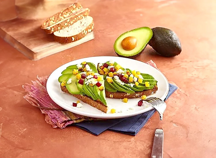 Roasted Beet and Avocado Toast