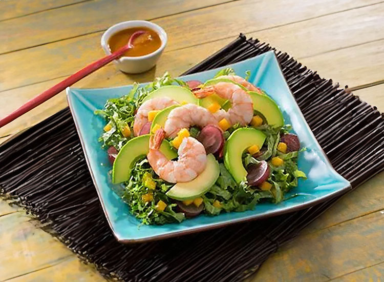 Shrimp and Avocado Salad with Fruit