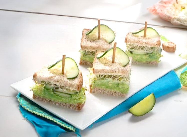 Cucumber & Avocado English Tea Sandwiches