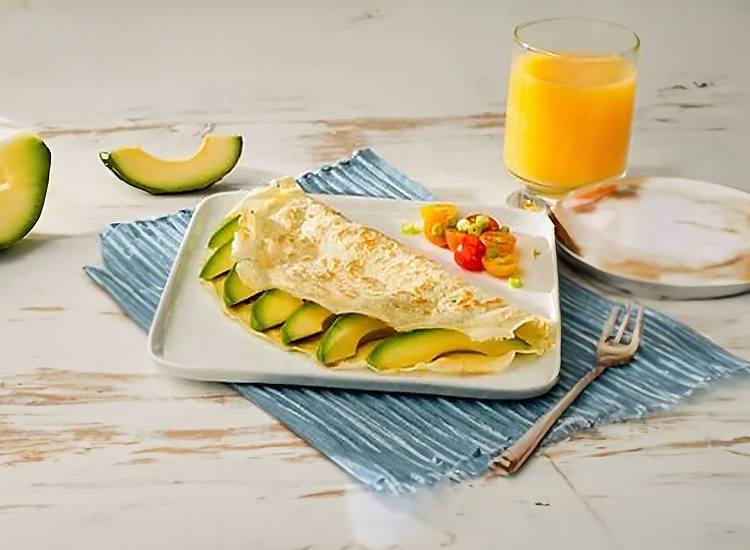 Breakfast Crepe with Avocado