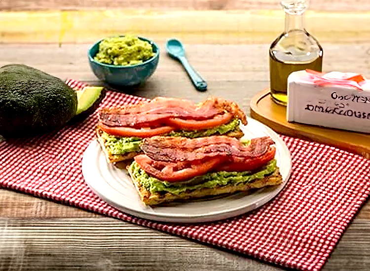 Avocado, Turkey Bacon and Tomato Toast
