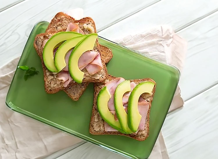 Avocado Toast with Ham