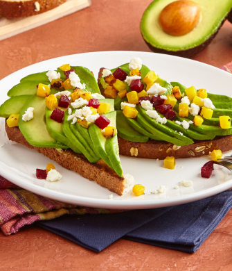 Roasted Beet and Avocado Toast