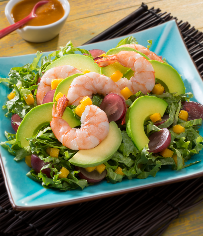 Shrimp and Avocado Salad with Fruit