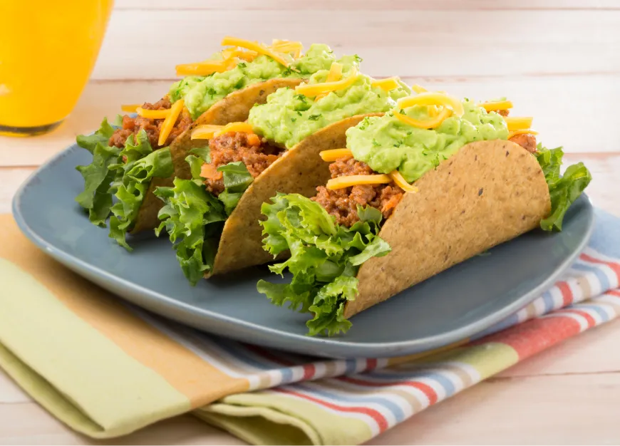 Beef Tacos With Guacamole