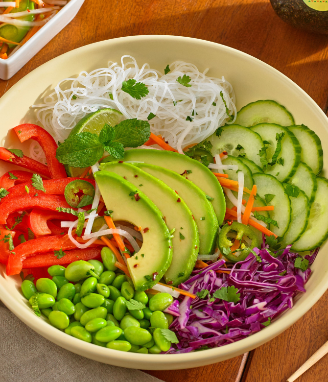 Vietnamese Salad with Pickled Avocados