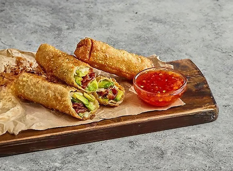 Avocado Bacon Egg Rolls