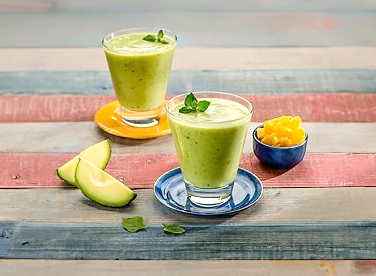 Avocado and Almond Butter Green Smoothie
