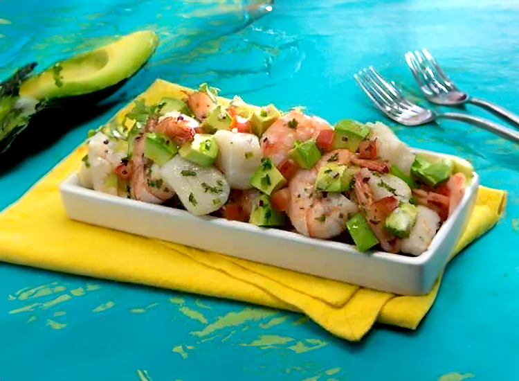 Shrimp and Scallop Ceviche with Avocado