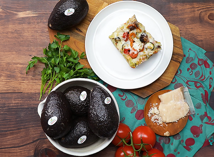 Roasted Veggie Lasagna with Avocado Bechamel