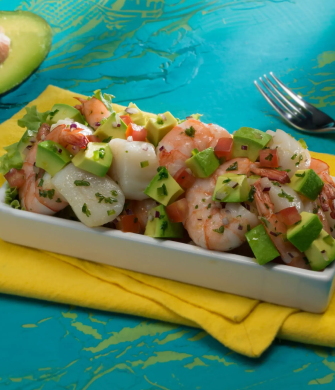 Shrimp and Scallop Ceviche with Avocado