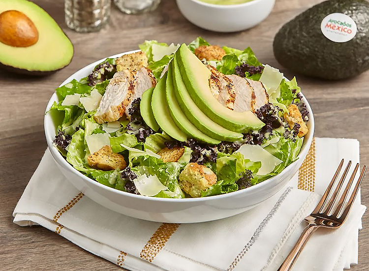 Chicken Caesar Salad with Avocado