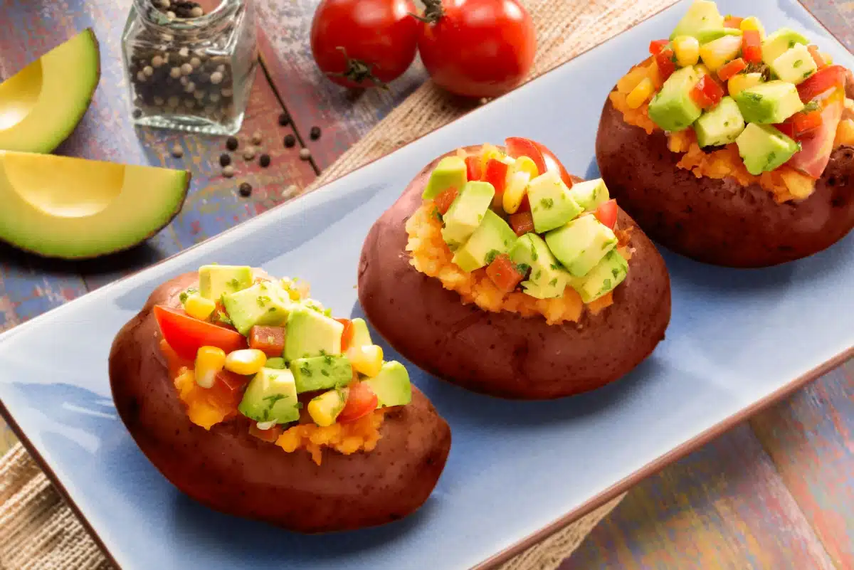 Mexican Taco-Stuffed Sweet Potatoes