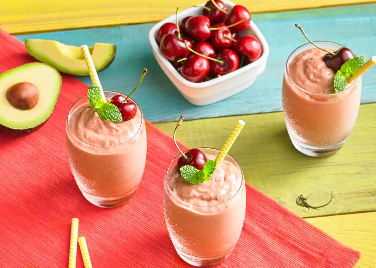 Avocado Tart Cherry Smoothie
