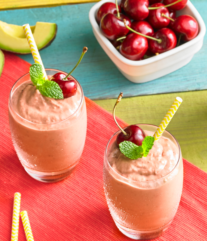 Avocado Tart Cherry Smoothie