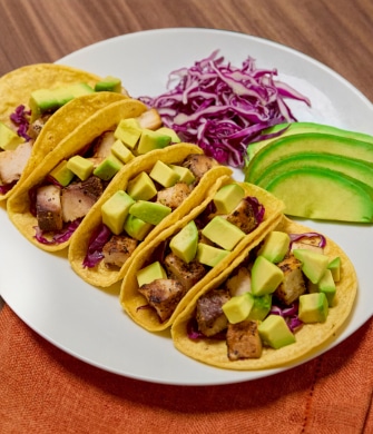 Avocado Blackened Baja Fish Tacos
